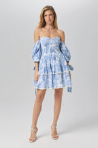 Africa dress with balloon sleeves