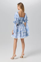 Africa dress with balloon sleeves