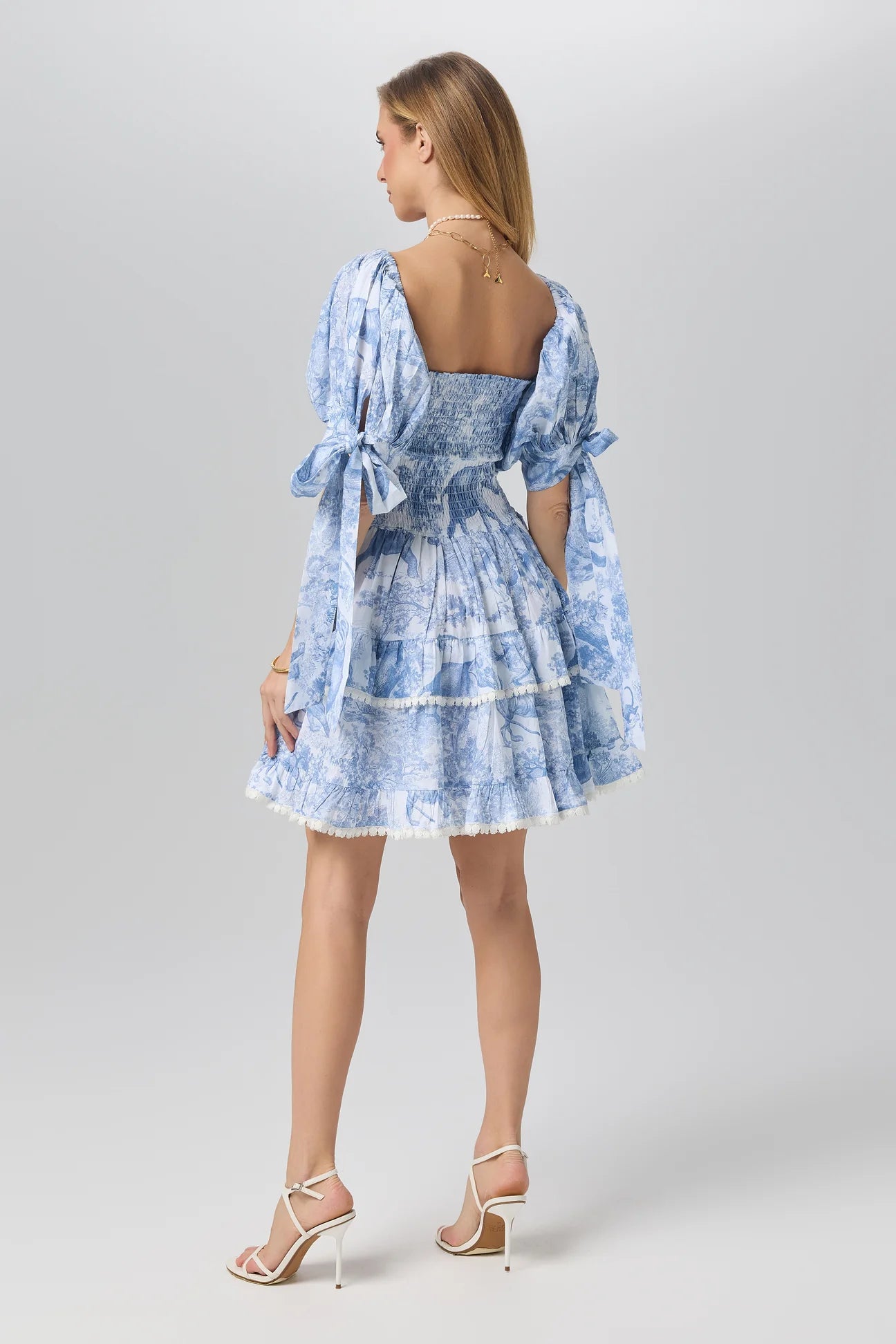 Africa dress with balloon sleeves