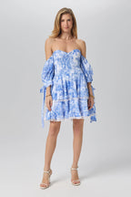 Africa dress with balloon sleeves