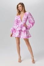 Africa layers short dress