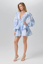 Africa layers short dress