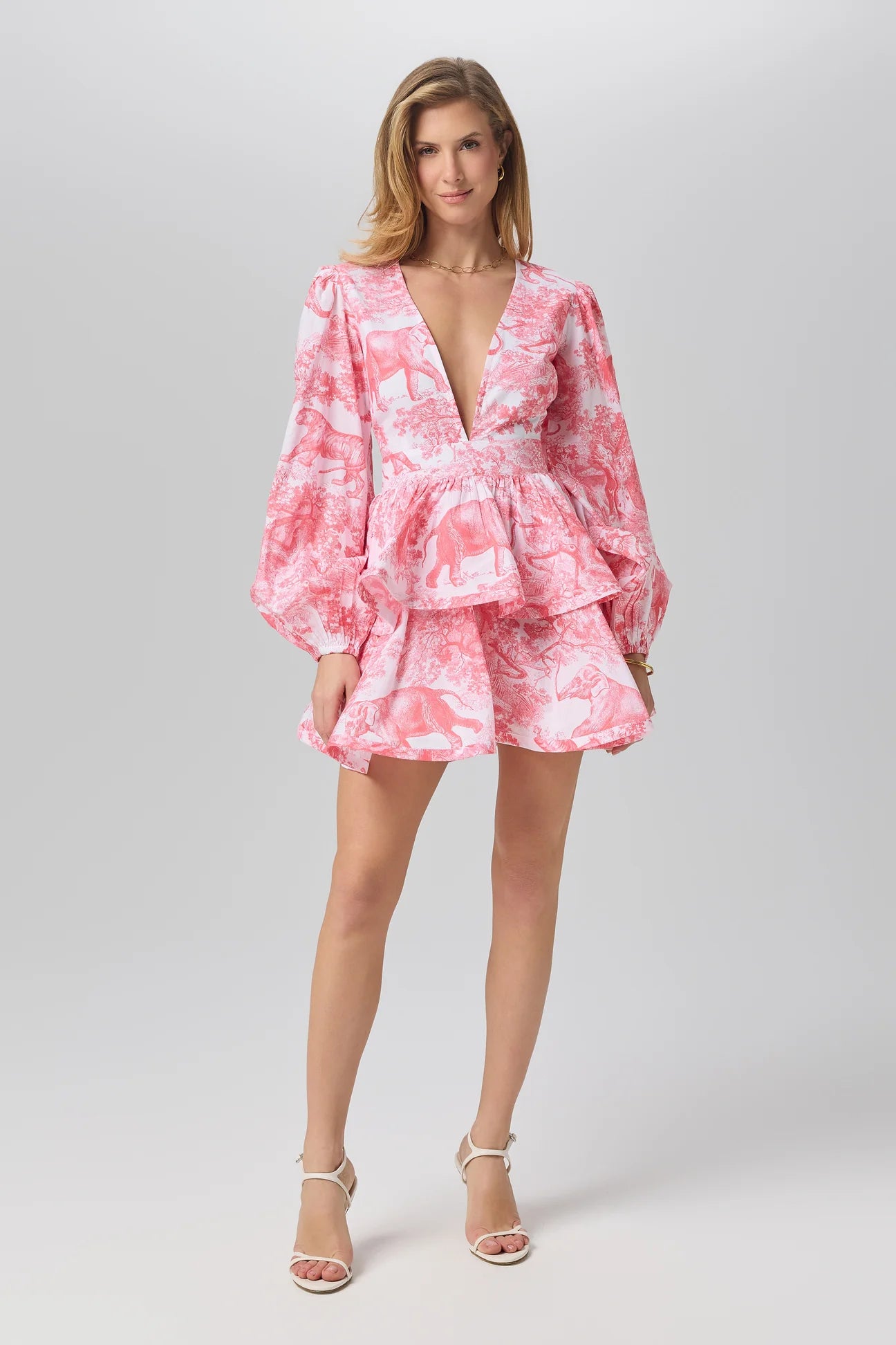 Africa layers short dress
