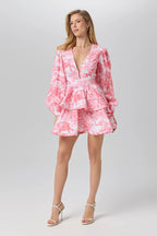 Africa layers short dress