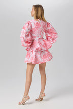 Africa layers short dress