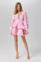 Africa layers short dress