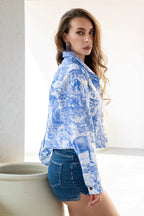 Africa blue denim jacket